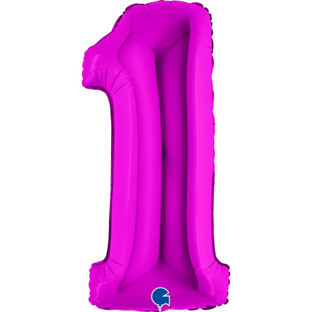 Balão Foil Número Roxo 102cm