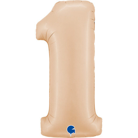 Balão Foil Número Nude Satin 102cm