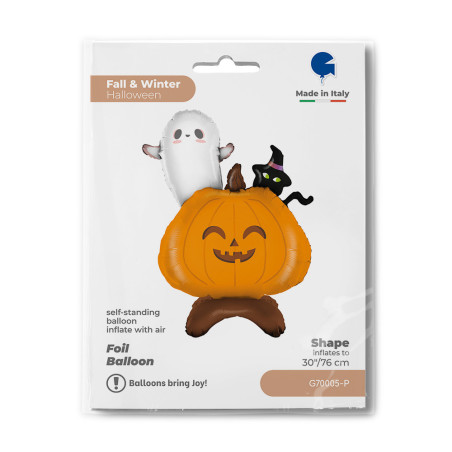 Balão Halloween Abóbora 76cm Grabo
