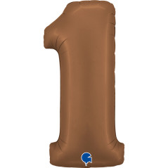 Balão Foil Número Chocolate 102cm