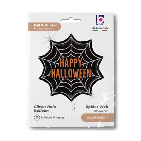 Balão Halloween Teia Aranha 46cm Grabo