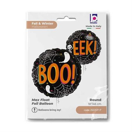 Balão Halloween Boo EEK 46cm Grabo