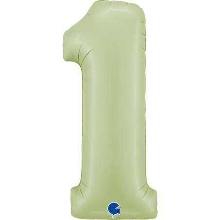 Balão Foil Número Olive Satin 102cm