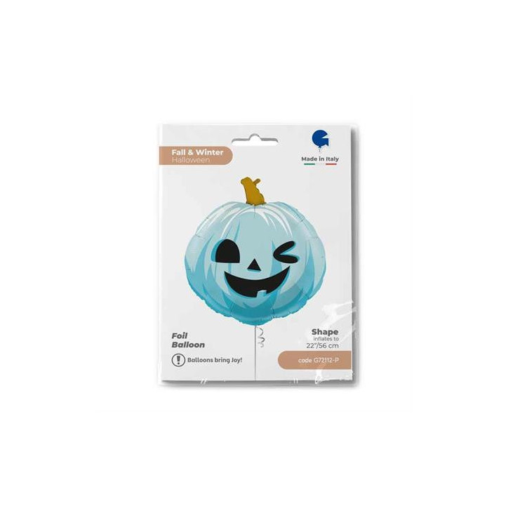 Balão Abóbora Funny Azul 56cm Grabo Balão Abóbora Funny Azul 56cm Grabo