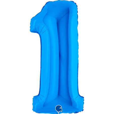 Balão Foil Número Azul 66cm