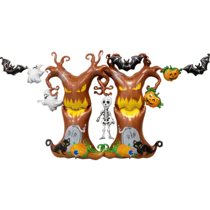Balão Halloween Árvore Assustadora 152cm Grabo