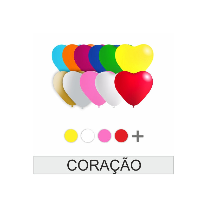 Balões Coração Latex