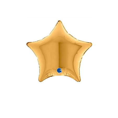 Balão foil Estrela Dourada