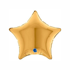 Balão foil Estrela Dourada