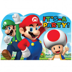 8 Convites Super Mário