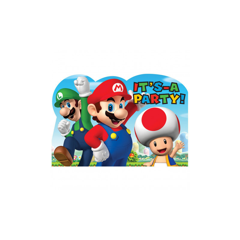 8 Convites Super Mário