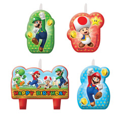 Velas Aniversário Super Mário