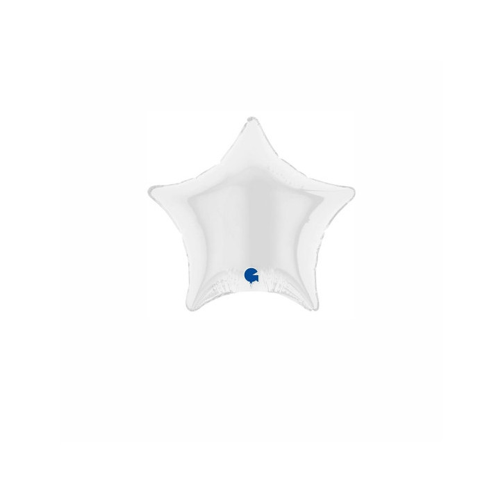 Balão foil Estrela Branca