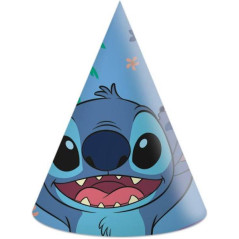 6 Chapéus de Aniversário Stitch