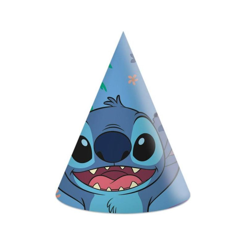 6 Chapéus de Aniversário Stitch