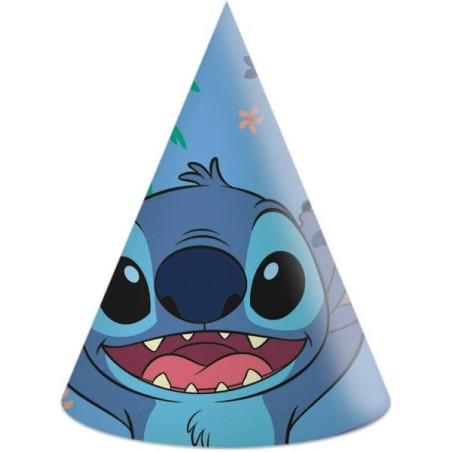 6 Chapéus de Aniversário Stitch