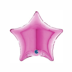 Balão foil Estrela Fuscia