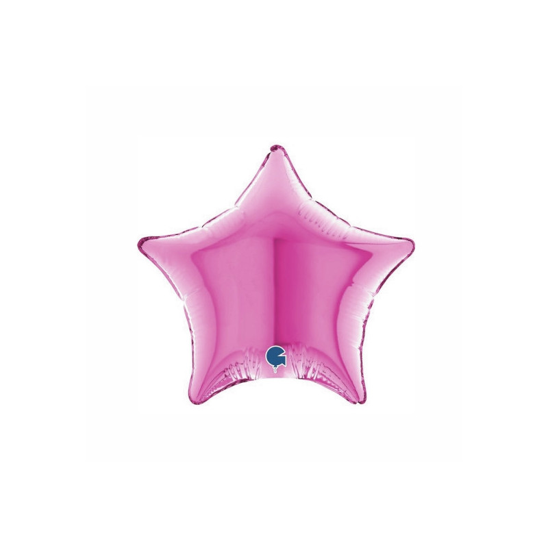 Balão foil Estrela Fuscia