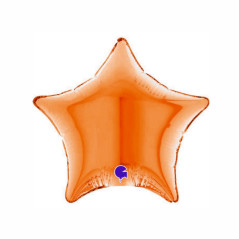 Balão foil Estrela Laranja