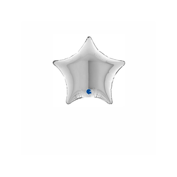 Balão foil Estrela Prata