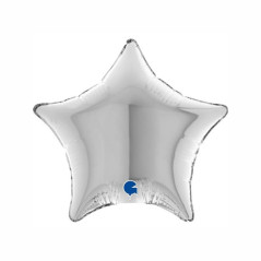 Balão foil Estrela Prata