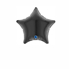 Balão foil Estrela Preta