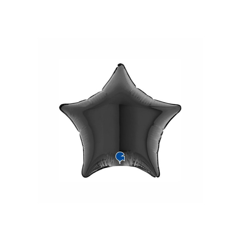 Balão foil Estrela Preta