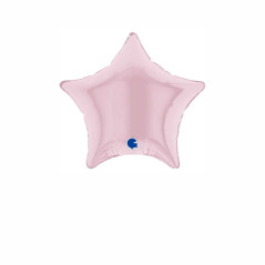 Balão foil Estrela Rosa Pastel