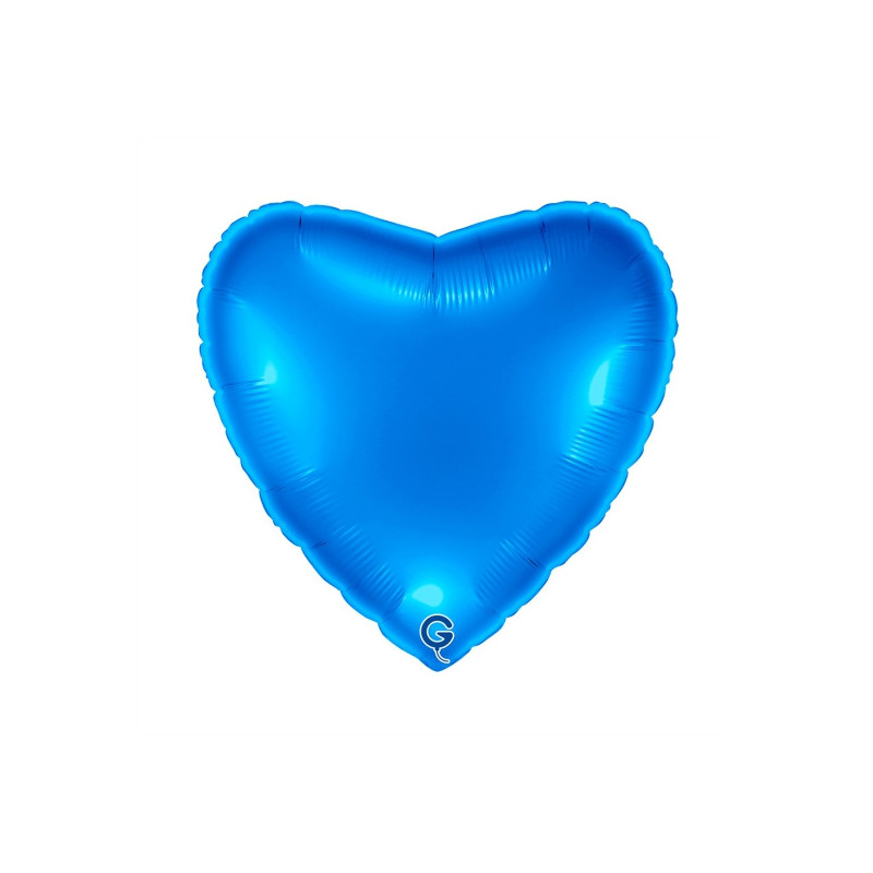 Balão foil Coração Azul