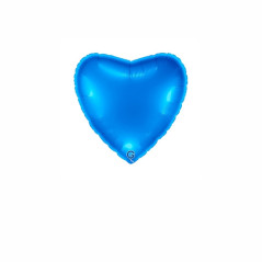 Balão foil Coração Azul