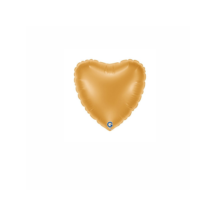 Balão foil Coração Dourado