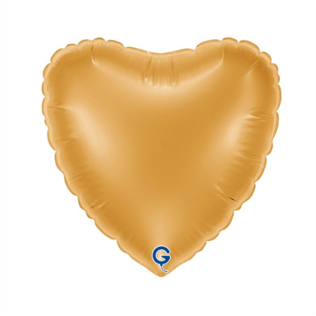 Balão foil Coração Dourado