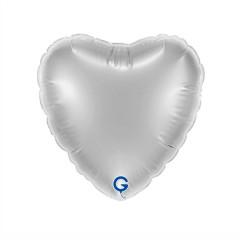 Balão foil Coração Prata