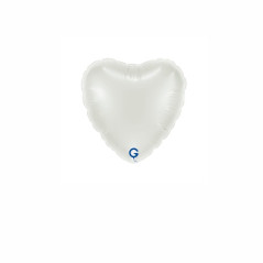 Balão foil Coração Branco