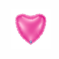 Balão foil Coração Fuschia
