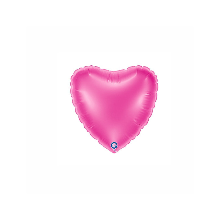 Balão foil Coração Fuschia