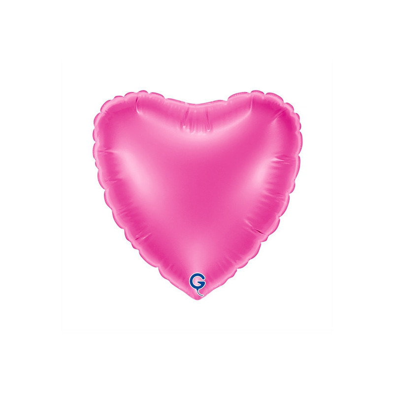 Balão foil Coração Fuschia