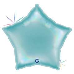 Balão Foil Estrela 45cm Platinum Tenerife Sea