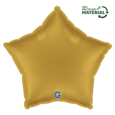 Balão Foil Estrela 45cm Satin Ouro