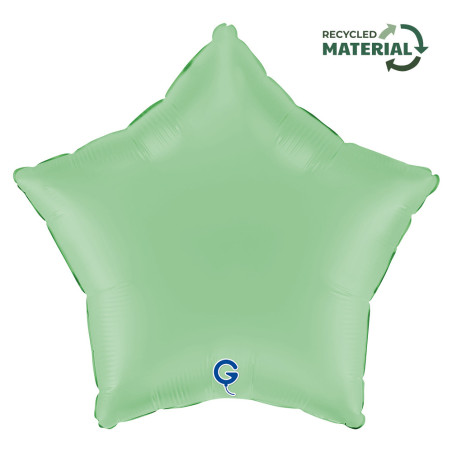 Balão Foil Estrela 45cm Matte Verde