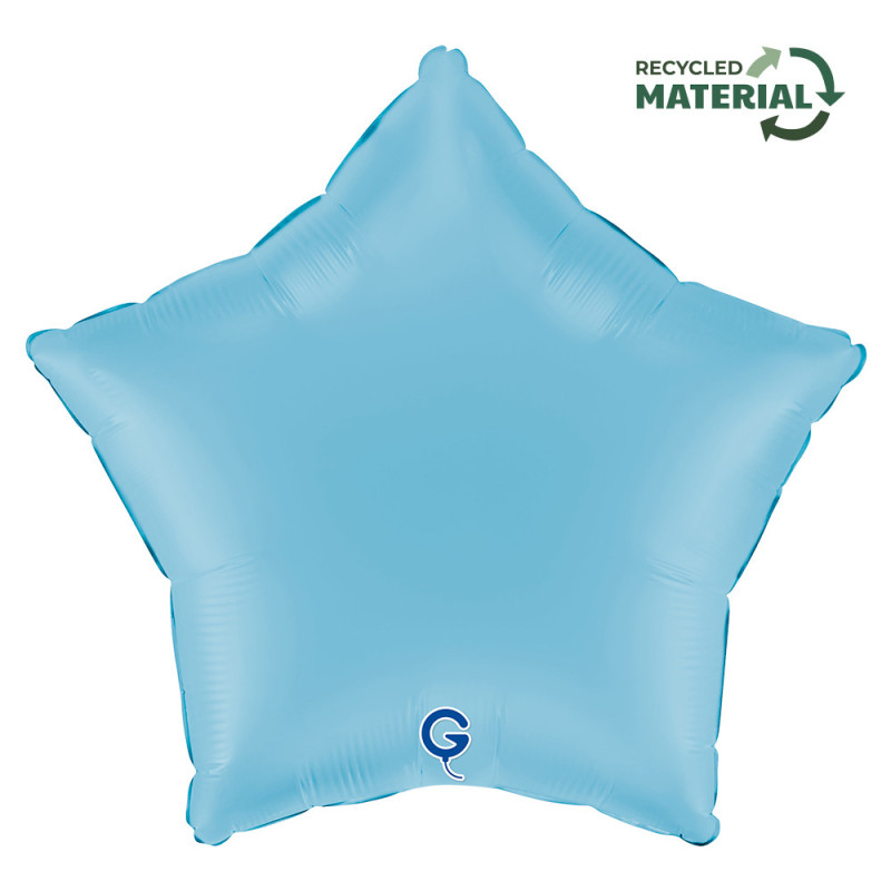 Balão Foil Estrela 45cm Matte Azul