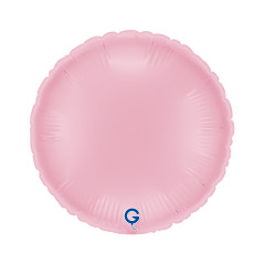 Balão foil Redondo Rosa Pastel