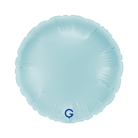 Balão foil Redondo Azul Pastel