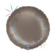 Balão Foil Redondo 45cm Platinum Grey