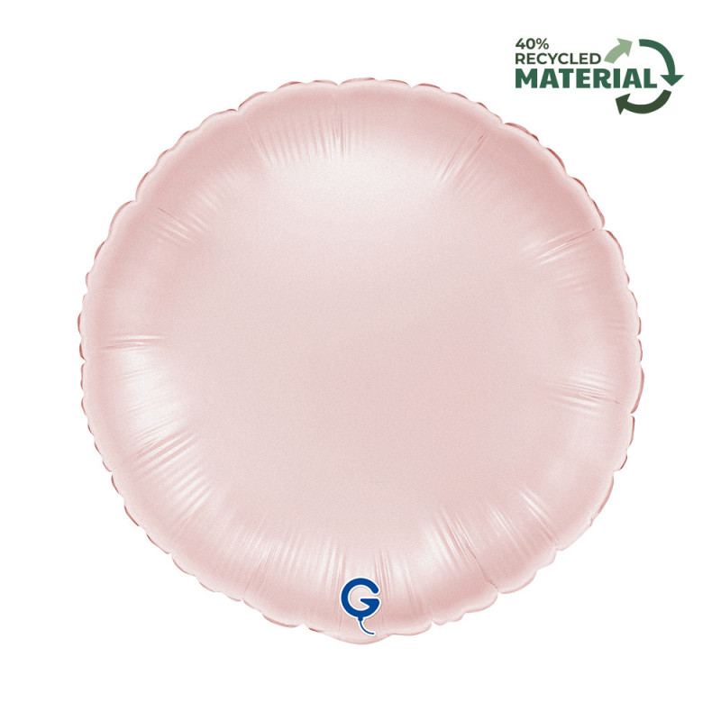 Balão Foil Redondo 46cm Satin Rosa