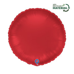 Balão Foil Redondo 46cm Satin Ruby