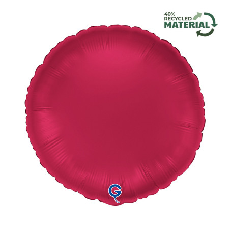 Balão Foil Redondo 46cm Satin Cherry