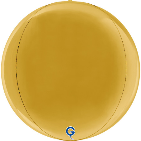 Balão Globo Ouro 5 de 38cm 4D Grabo