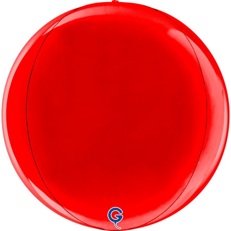 Balão Globo Vermelho 38cm 4D Grabo