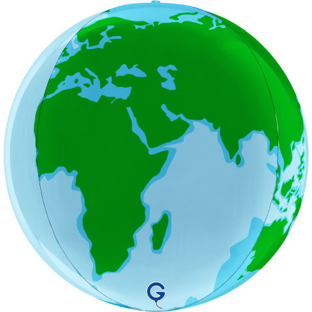 Balão Globo Mundo 38cm 4D Grabo